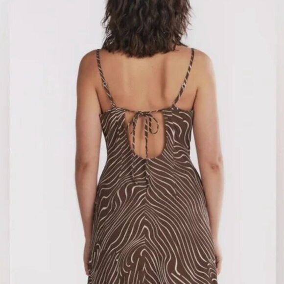 Charlie Holiday Retro Zebra lola mini slip dress size Medium (size 6) NWT - Picture 6 of 12